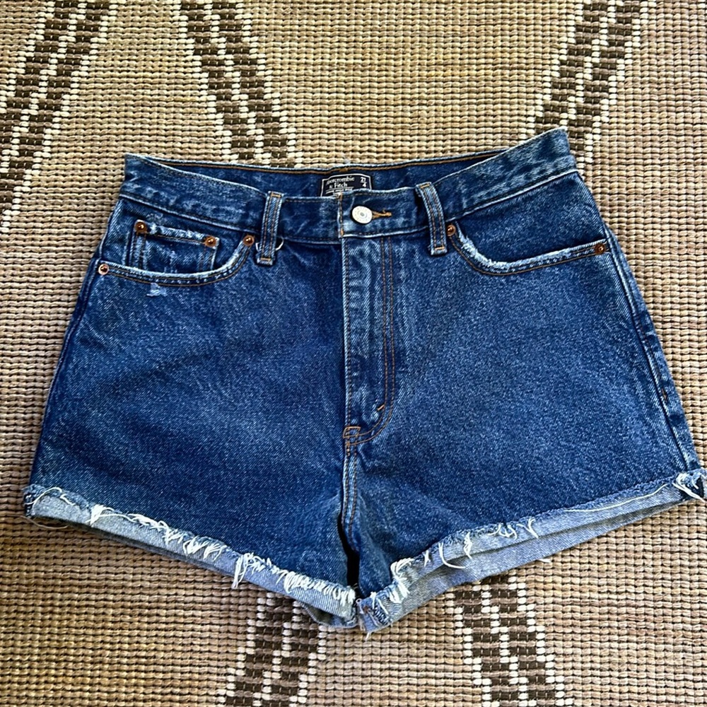 Abercrombie & Fitch Blue Denim Shorts